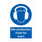 Ear Protectors Must Be Worn Sign